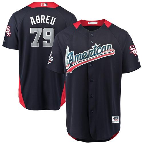 White Sox #79 Jose Abreu 2018 All-Star American League Stitched Baseball Navy Blue Jerseys