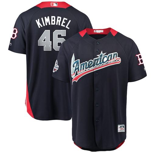 Red Sox #46 Craig Kimbrel 2018 All-Star American League Stitched Baseball Navy Blue Jersey