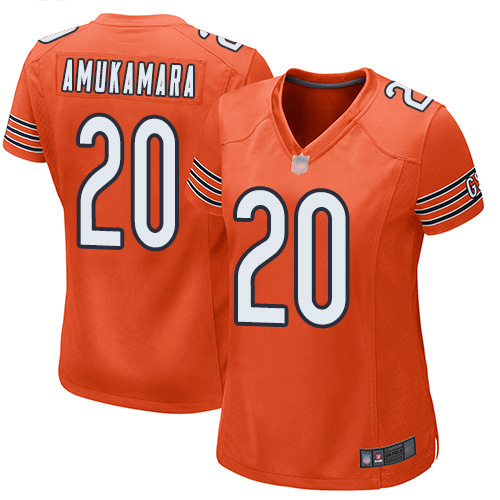 Chicago Bears Prince Amukamara Women's Game Orange Jersey #20 Football Alternate