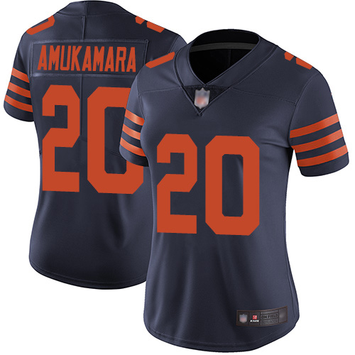 Chicago Bears Prince Amukamara Women's Limited Navy Blue Jersey #20 Football 100th Season Home