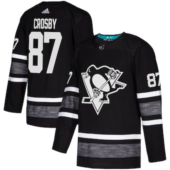 Penguins #87 Sidney Crosby Black 2019 NHL All-Star Game Adidas Jersey