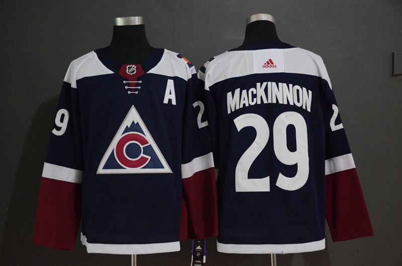 Avalanche #29 Nathan MacKinnon Navy Alternate Adidas Jersey