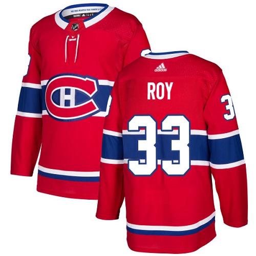 Canadiens #33 Patrick Roy Red Adidas Jersey