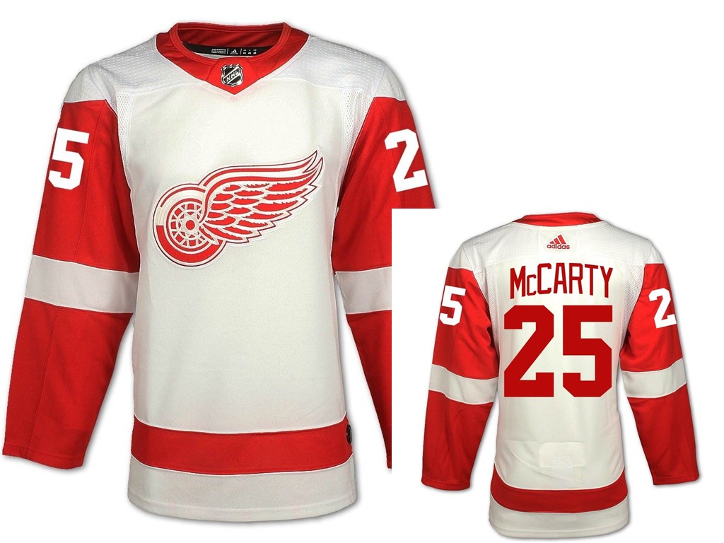 Detroit Red Wings #25 Darren McCarty White Road Authentic NHL Jersey