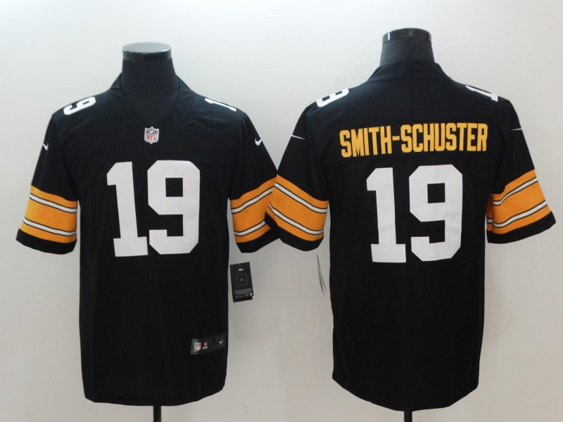 Youth Nike Steelers 19 JuJu Smith-Schuster Black Alternate Vapor Untouchable Limited