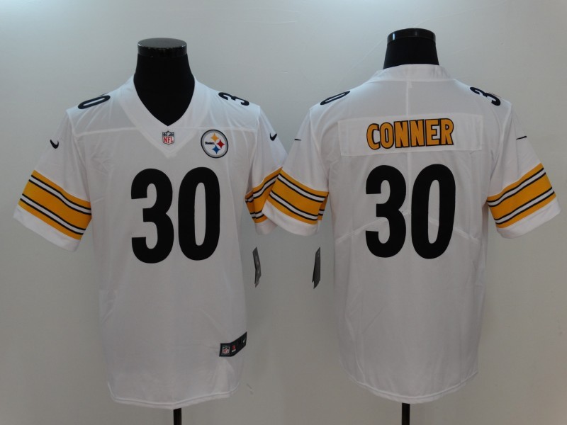 Youth Nike Steelers 30 James Conner White Vapor Untouchable Player Limited Jersey