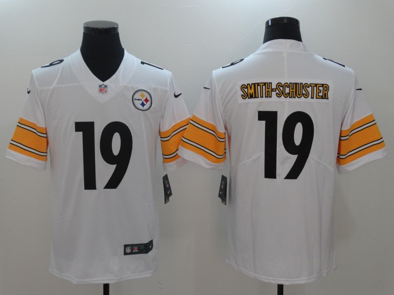 Youth Nike Steelers 19 JuJu Smith-Schuster White Vapor Untouchable Player Limited Jersey