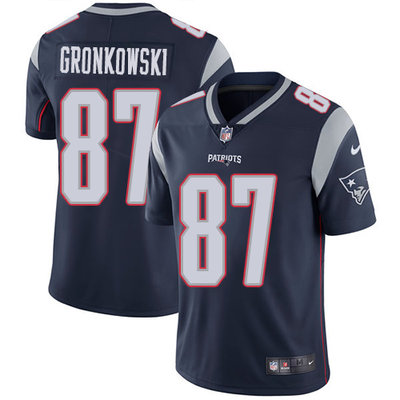 Youth Nike Patriots #87 Rob Gronkowski Navy Blue Stitched NFL Vapor Untouchable Limited Jersey