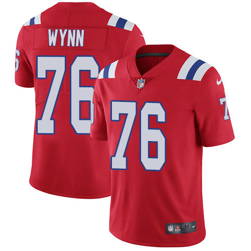 Youth Nike Patriots #76 Isaiah Wynn Red Alternate Stitched NFL Vapor Untouchable Limited Jersey