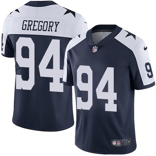 Youth Nike Cowboys 94 Randy Gregory Navy Throwback Vapor Untouchable Limited Jersey