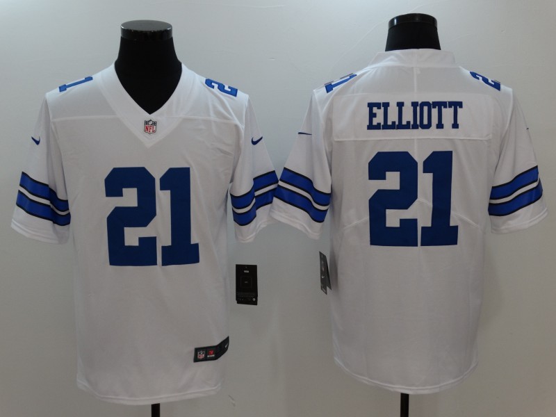 Youth Nike Cowboys 21 Ezekiel Elliott White Vapor Untouchable Player Limited Jersey