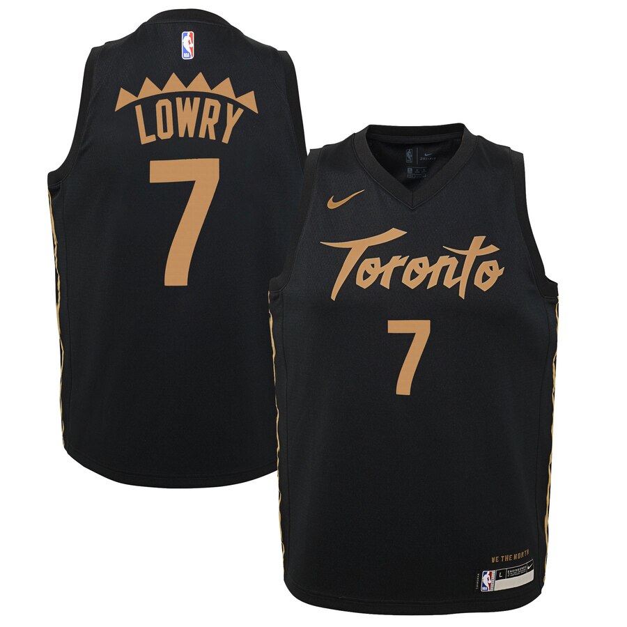 Raptors 7 Kyle Lowry Black 2019-20 City Edition Nike Swingman Jersey