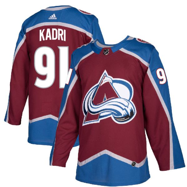 Colorado Avalanche Men's #91 Nazem Kadri Adidas Authentic Burgundy Home Jersey