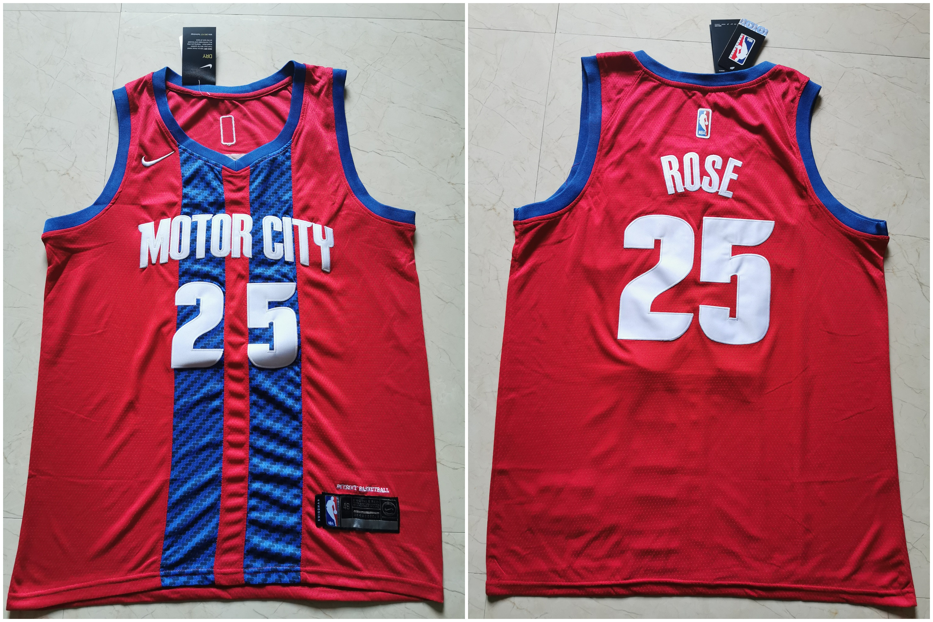 76ers #25 Ben Simmons Red 2019-20 City Edition Nike Swingman Jersey