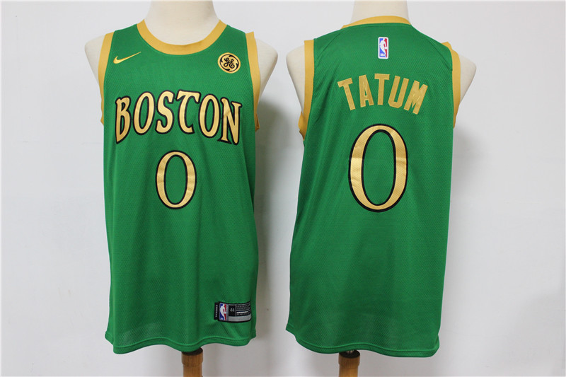 Celtics #0 Jayson Tatum Green 2019-20 City Edition Swingman Jersey