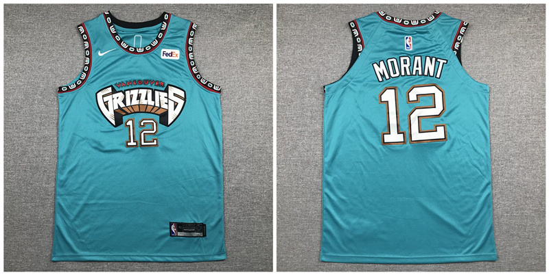 Grizzlies #12 Ja Morant Green Nike Authentic Jersey