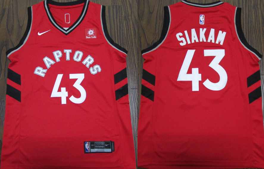 Raptors #43 Pascal Siakam Red Nike Swingman Jersey