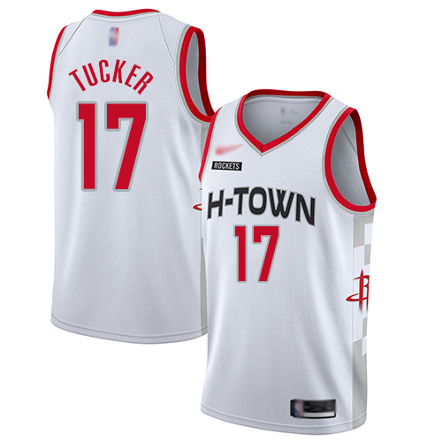 Houston Rockets #17 PJ Tucker White Basketball Swingman City Edition Jersey
