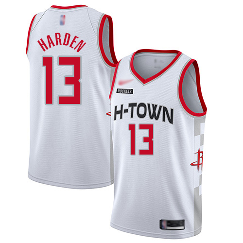 Houston Rockets #13 James Harden White Basketball Swingman City Edition Jersey