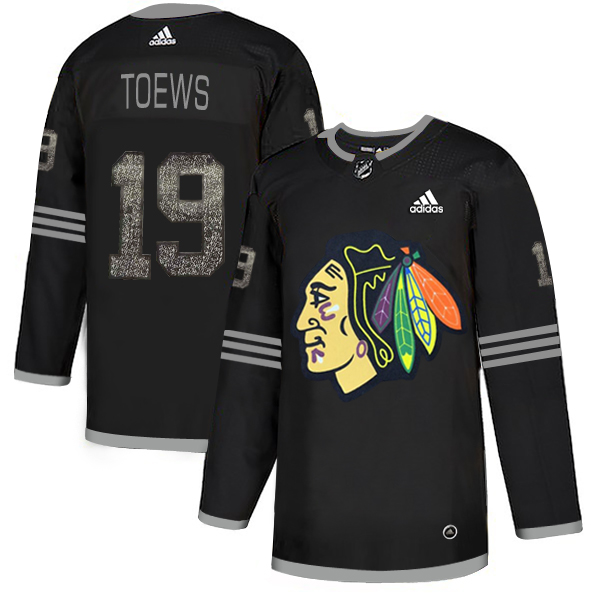 Chicago Blackhawks #19 Jonathan Toews Black Authentic Classic Stitched NHL Jersey