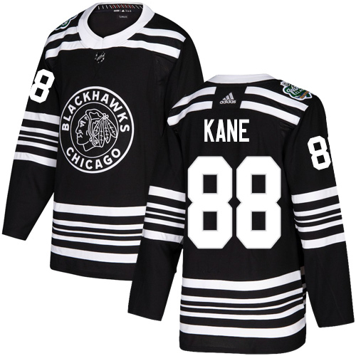 Youth Blackhawks #88 Patrick Kane Black Authentic 2019 Winter Classic Stitched NHL Jersey