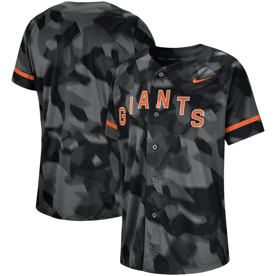 Giants Nike Camo Jersey Black