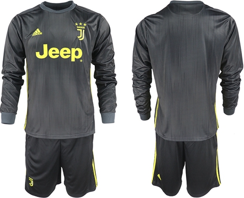 Juventus Blank Third Long Sleeves Soccer Club Jersey