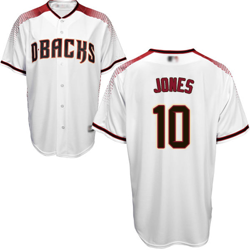 Diamondbacks #10 Adam Jones White Crimson Home Women's Stitched MLB Jersey