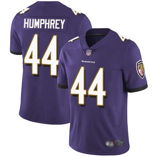 Men's Ravens #44 Marlon Humphrey Purple Stitched Football New Elite Jersey