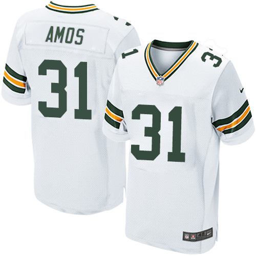 Nike Green Packers #31 Adrian Amos White Men's Stitched NFL Elite Jersey