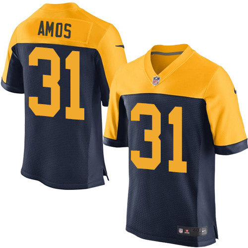 Nike Green Packers #31 Adrian Amos Navy Blue Alternate Men's Stitched NFL New Elite Jersey