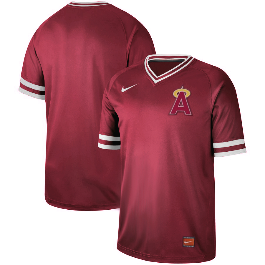 Los Angeles Angels Nike Cooperstown Collection Legend V-Neck Jersey Wine