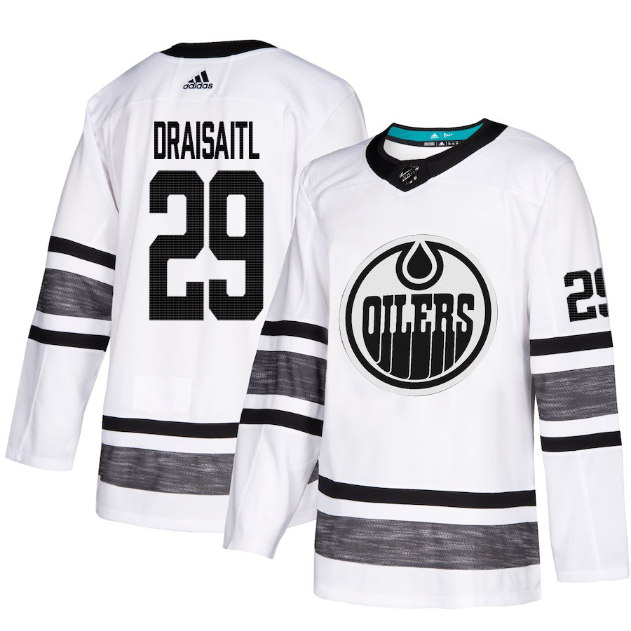 Oilers #29 Leon Draisaitl White 2019 NHL All-Star Game Adidas Jersey