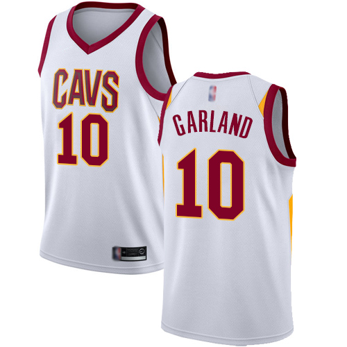 Cavaliers #10 Darius Garland White Basketball Swingman Association