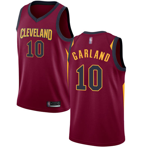 Cavaliers #10 Darius Garland Red Basketball Swingman Icon Edition