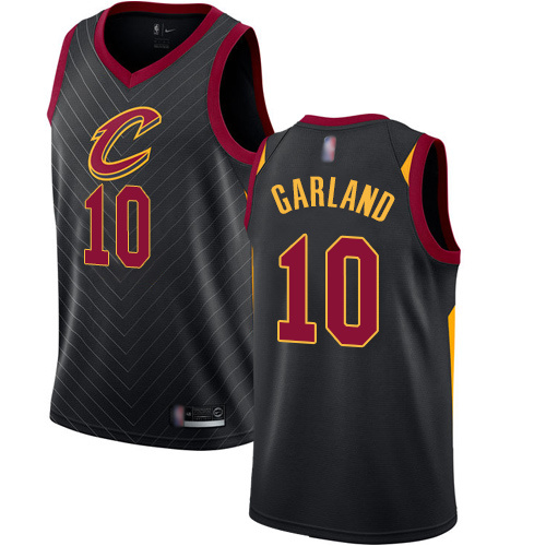 Cavaliers #10 Darius Garland Black Basketball Swingman Statement
