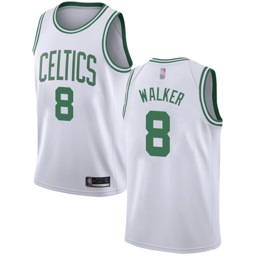 Celtics #8 Kemba Walker White Basketball Swingman Association