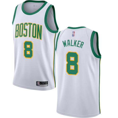 Celtics #8 Kemba Walker White Basketball Swingman City Edition