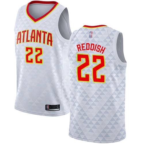Hawks #22 Cam Reddish White Basketball Swingman Association