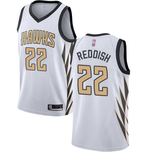 Hawks #22 Cam Reddish White Basketball Swingman City Edition