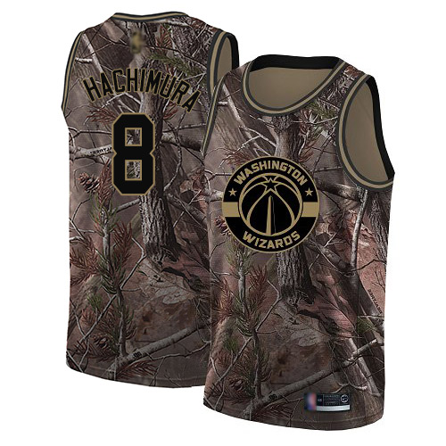 Wizards #8 Rui Hachimura Camo Basketball Swingman