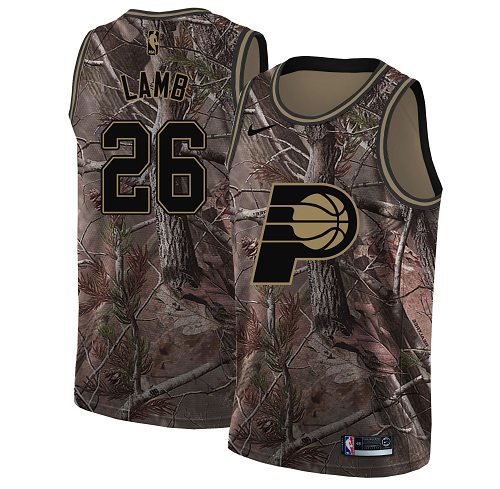 Nike Pacers #26 Jeremy Lamb Camo NBA Swingman Realtree
