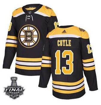 Bruins 13 Charlie Coyle Black 2019 Stanley Cup Bound Final Adidas Jersey