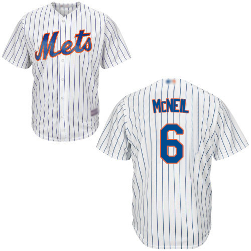 Mets #6 Jeff McNeil White(Blue Strip) New Cool Base Stitched
