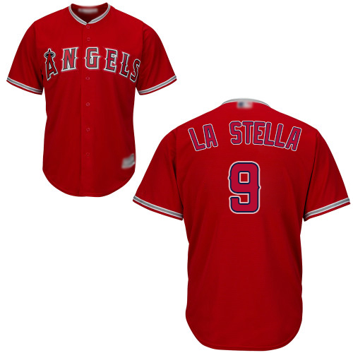 Angels of Anaheim #9 Tommy La Stella Red New Cool Base Stitched