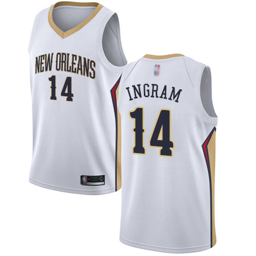 Pelicans #14 Brandon Ingram White Basketball Swingman Association