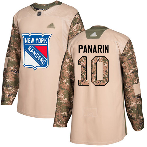 Rangers #10 Artemi Panarin Camo Authentic 2017 Veterans Day