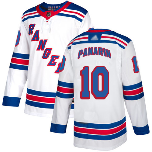 Rangers #10 Artemi Panarin White Road Authentic Stitched Hockey
