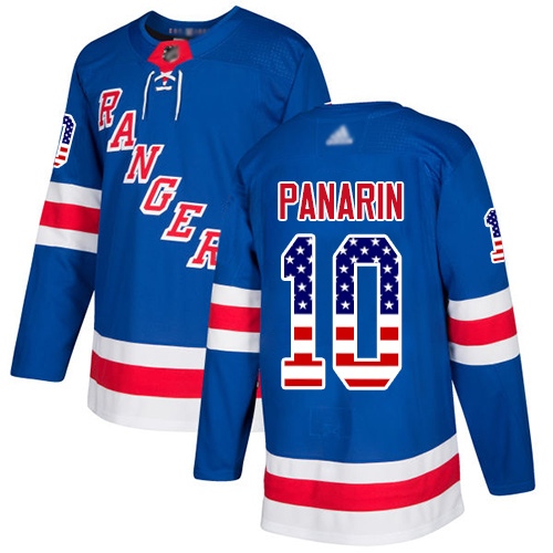 Rangers #10 Artemi Panarin Royal Blue Home Authentic USA Flag