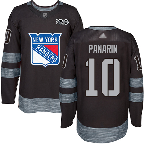 Rangers #10 Artemi Panarin Black 1917-2017 100th Anniversary